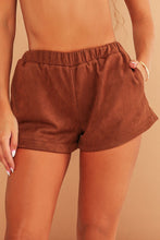 Load image into Gallery viewer, Saint Chocolate Faux Suede Shorts / IN STOCK